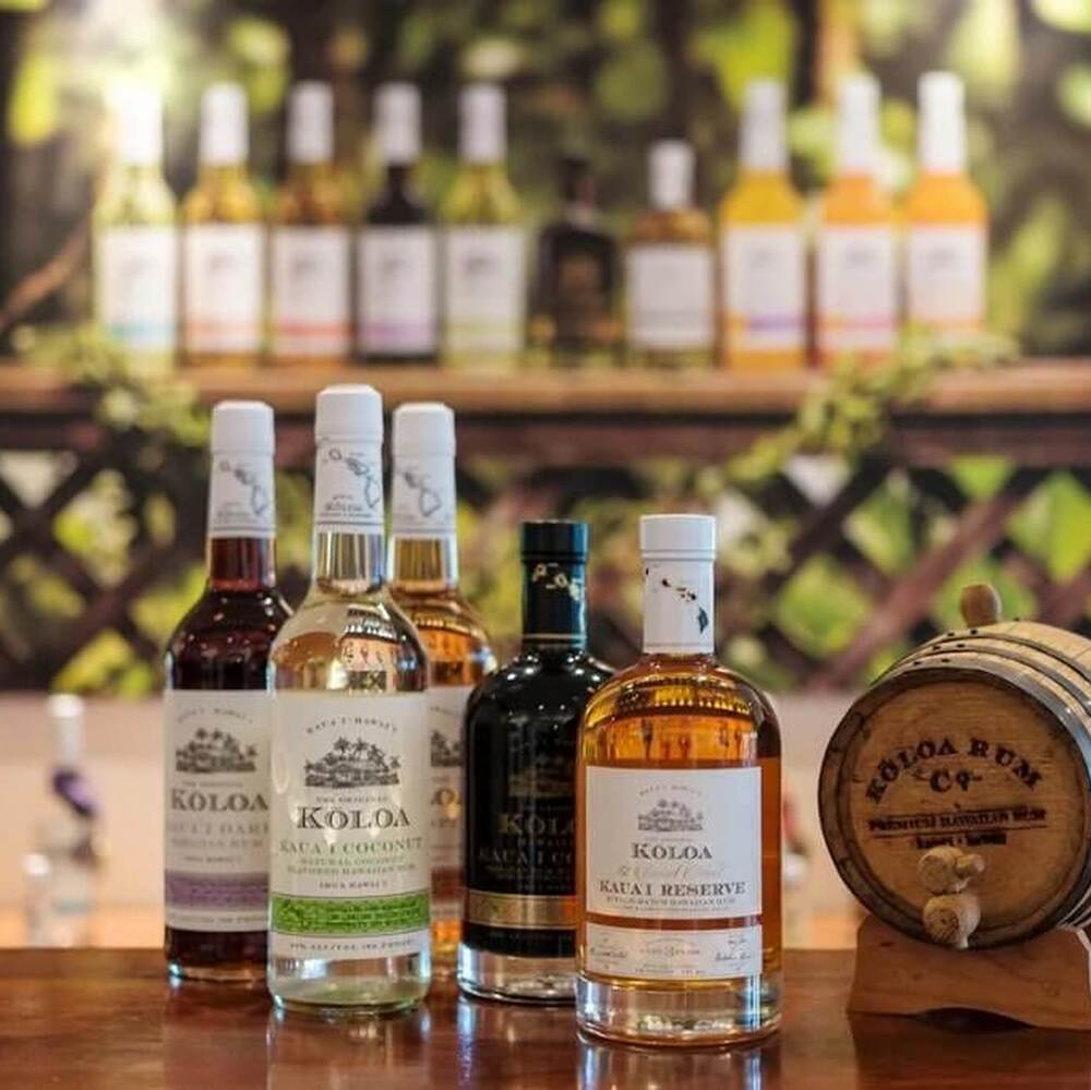 bottles of liquor in front of background