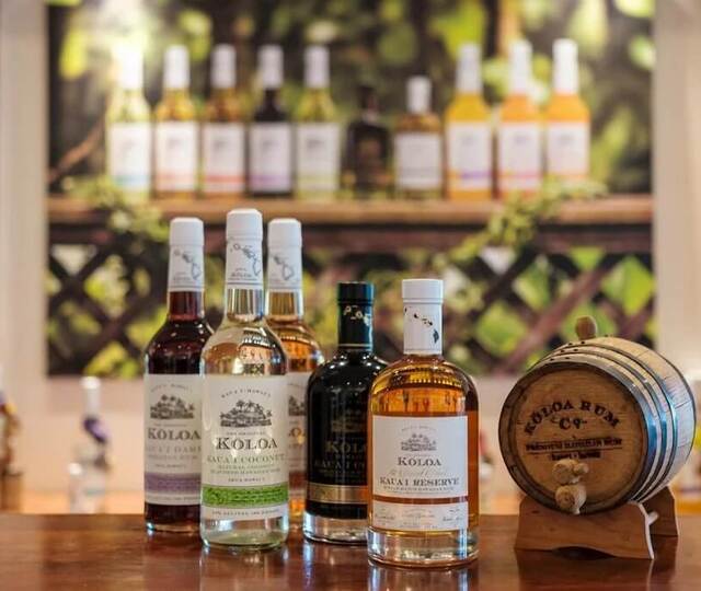 bottles of liquor in front of background